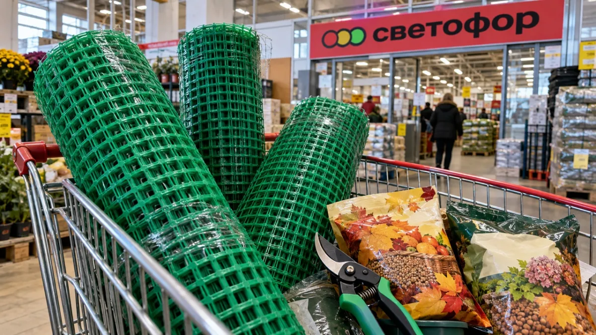 Строительную сетку в «Светофоре» беру рулонами не зря: 6 дачных переделок — три особенно нужны в октябре