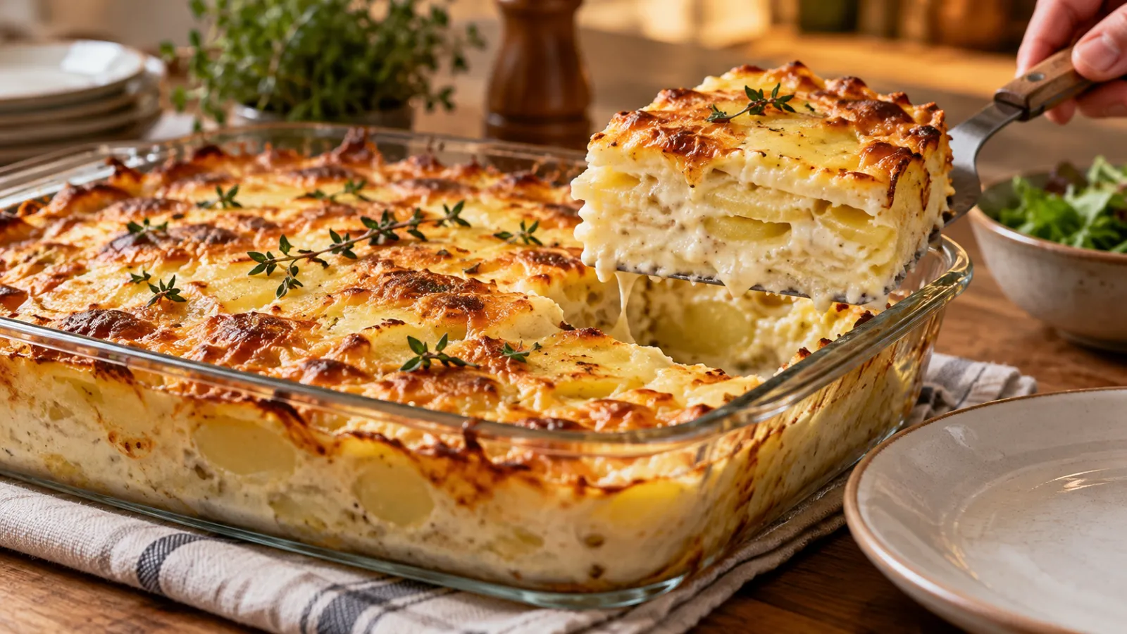 Сливочный картофель под сырной корочкой: готовлю нежный гратен к ужину
