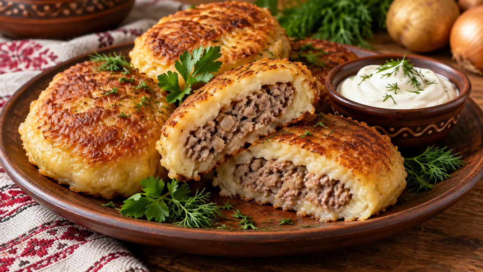 Вместо беляшей — белорусские колдуны: вкуснота из картошки с сочной мясной начинкой