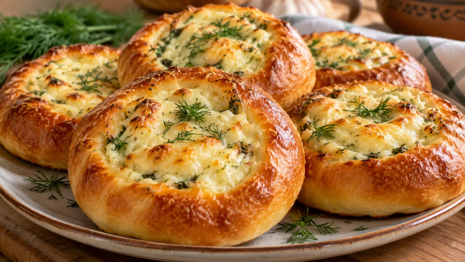 Вместо привычной ватрушки — несладкая с сыром и чесноком: сытно и без лишнего сахара
